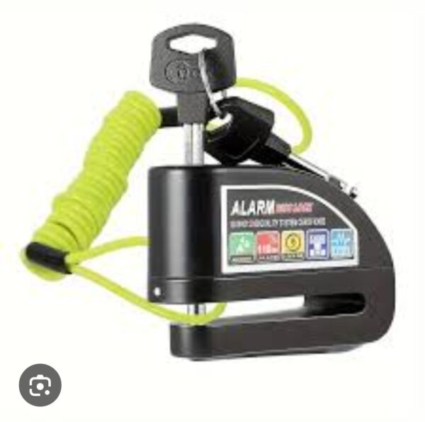 Serrure à Disque Moto Avec Alarme et Cable