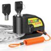 Serrure à Disque Moto Avec Alarme et Cable