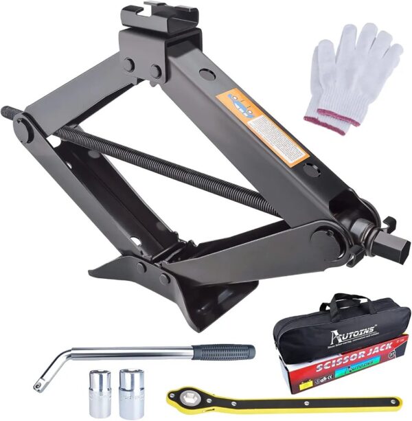 Pack de cric 1,5T + clé roue + gant