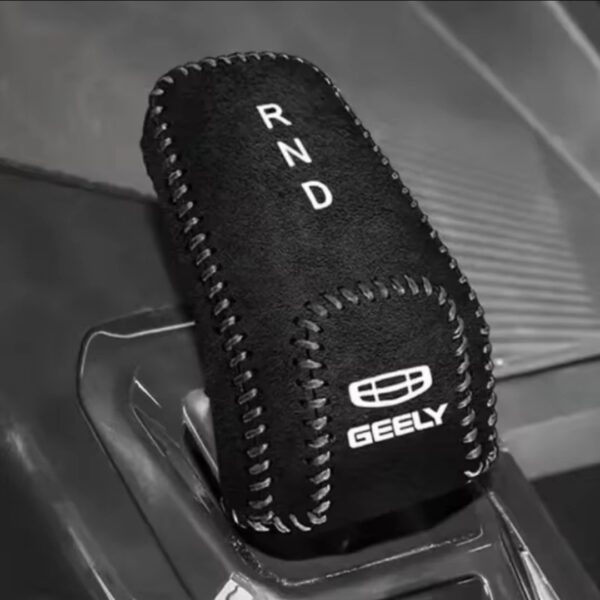 Couvre levier de vitesse en cuir pour geely coolray