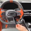 Cadre volant decorative carbon pour geely coolray