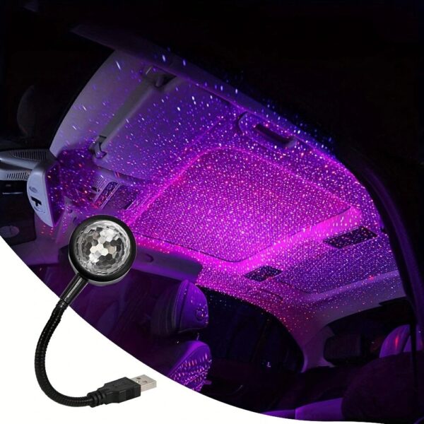 Lampe Atmosphère de Voiture USB Projecteur