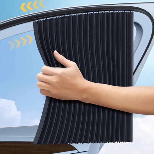 2pcs Rideaux magnétique pour vitre voiture