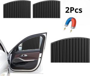 2pcs Rideaux magnétique pour vitre voiture