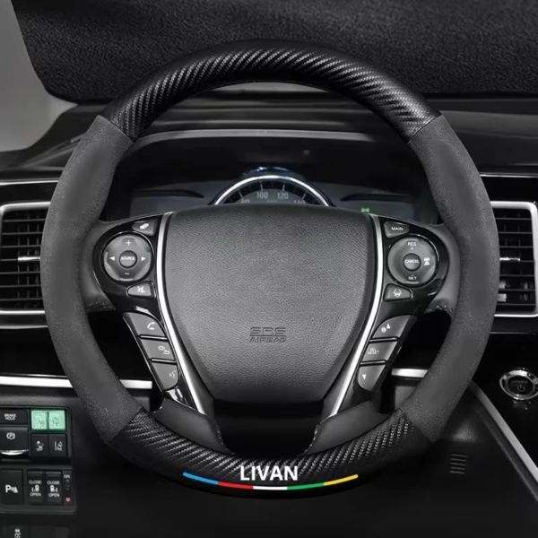 Couvre volant carbon Pour Livan