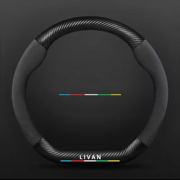 Couvre volant carbon Pour Livan